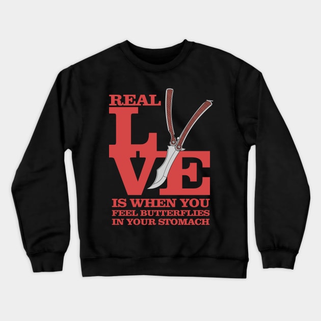 The Real Love Crewneck Sweatshirt by Daltoon